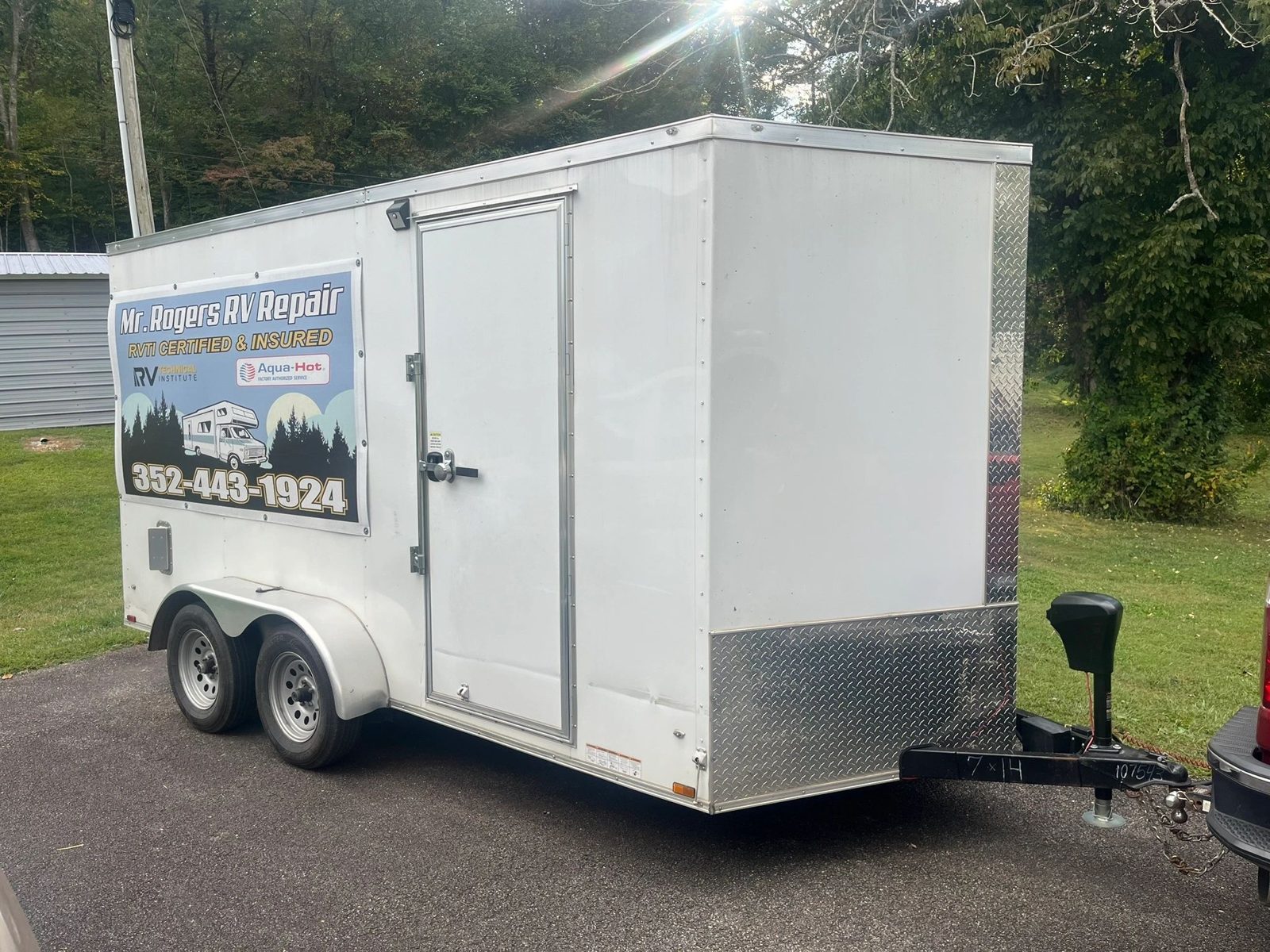 Mr. Rogers RV Repair mobile service trailer